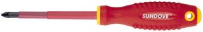 VDE 2-COLOR INSULATED 1000 VOLTS POZI SCREWDRIVER